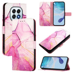 For Oppo F29 5G Case with Strap Marble Pattern Leather Phone Cover Card Holder