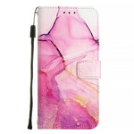 For Oppo F29 5G Case with Strap Marble Pattern Leather Phone Cover Card Holder
