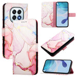 For Oppo F29 5G Case with Strap Marble Pattern Leather Phone Cover Card Holder