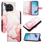 For Oppo Find X8s 5G Case with Strap Marble Pattern Leather Phone Cover Card Holder