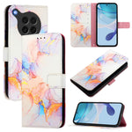 For Oppo Find X8s 5G Case with Strap Marble Pattern Leather Phone Cover Card Holder