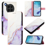 For Oppo Find X8s 5G Case with Strap Marble Pattern Leather Phone Cover Card Holder