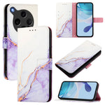 For Oppo Find X8 Ultra 5G Case with Strap Marble Pattern Leather Phone Cover Card Holder