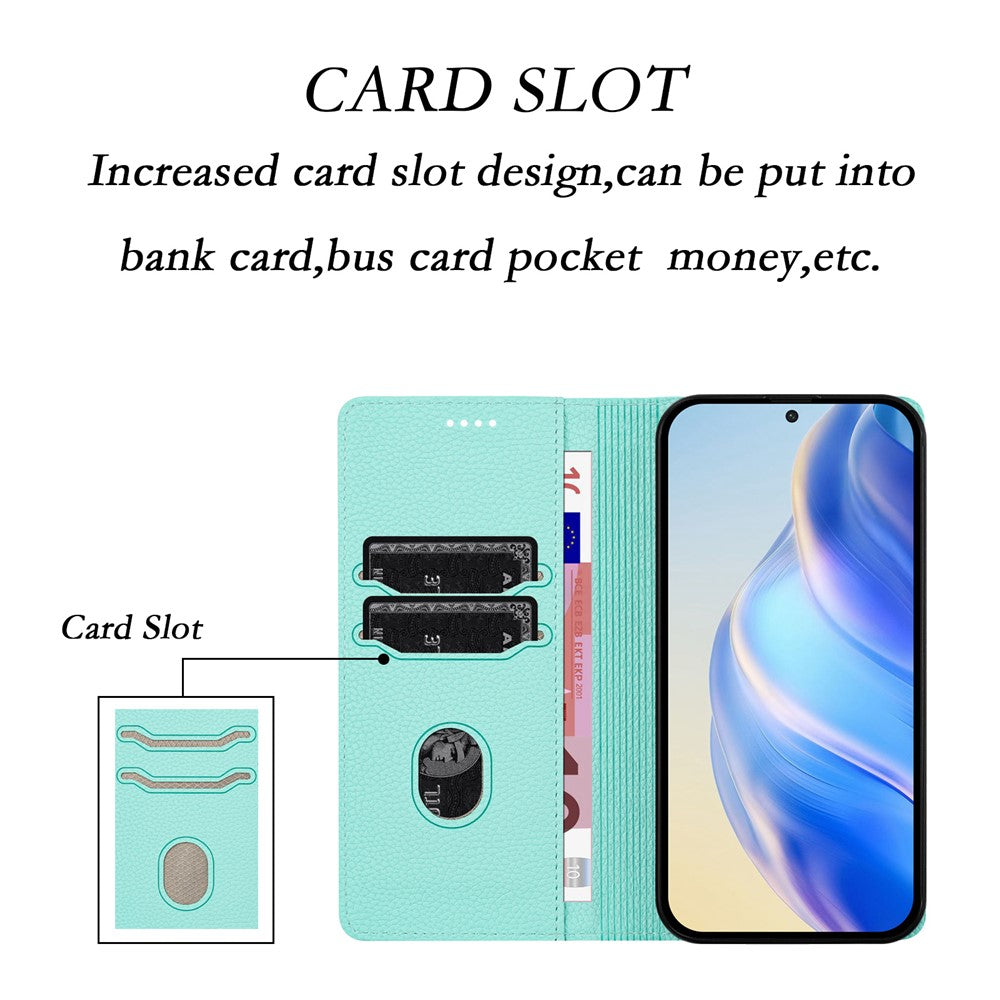 For Xiaomi Redmi A5 NFC (EU) (173.45mm) Wallet Case RFID Blocking Litchi Texture Leather Mobile Cover