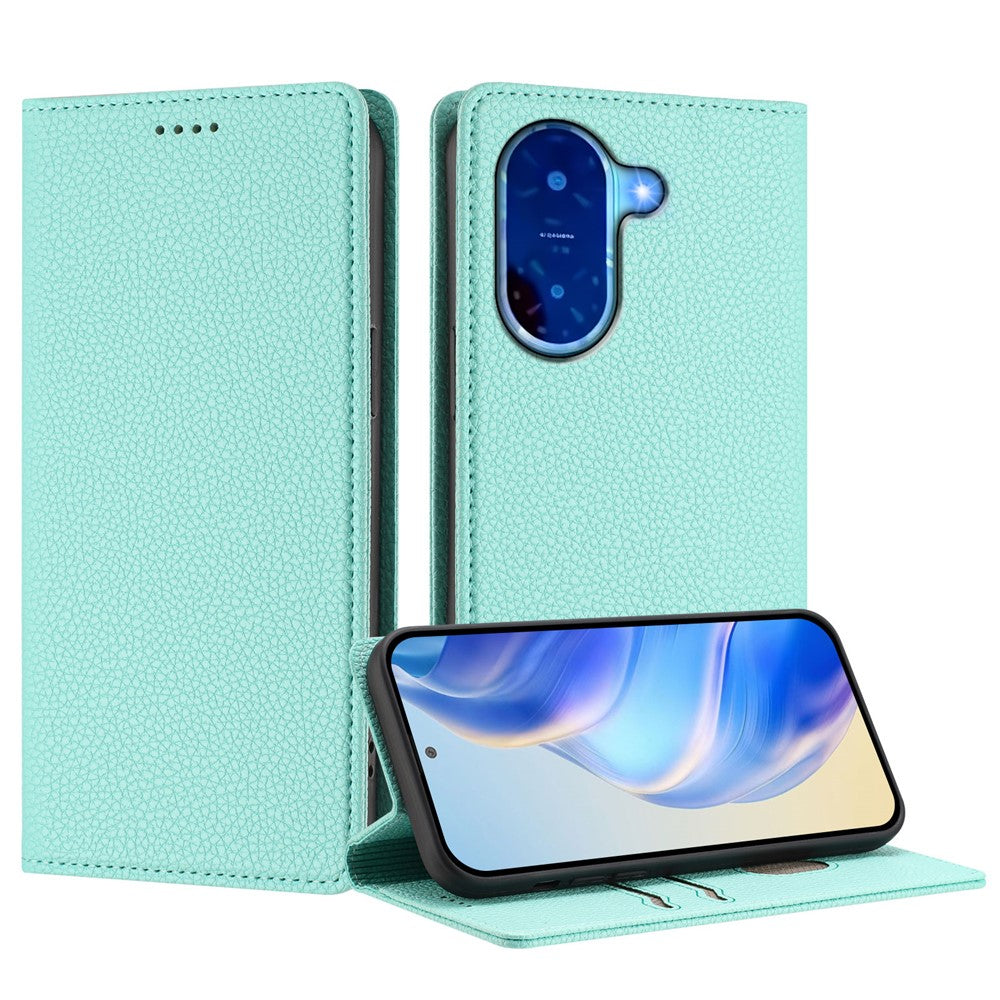 For Xiaomi Redmi A5 NFC (EU) (173.45mm) Wallet Case RFID Blocking Litchi Texture Leather Mobile Cover
