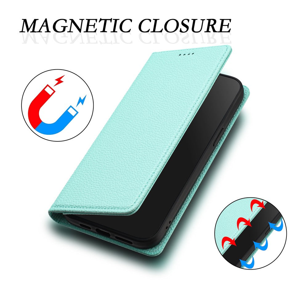 For Xiaomi Redmi A5 NFC (EU) (173.45mm) Wallet Case RFID Blocking Litchi Texture Leather Mobile Cover