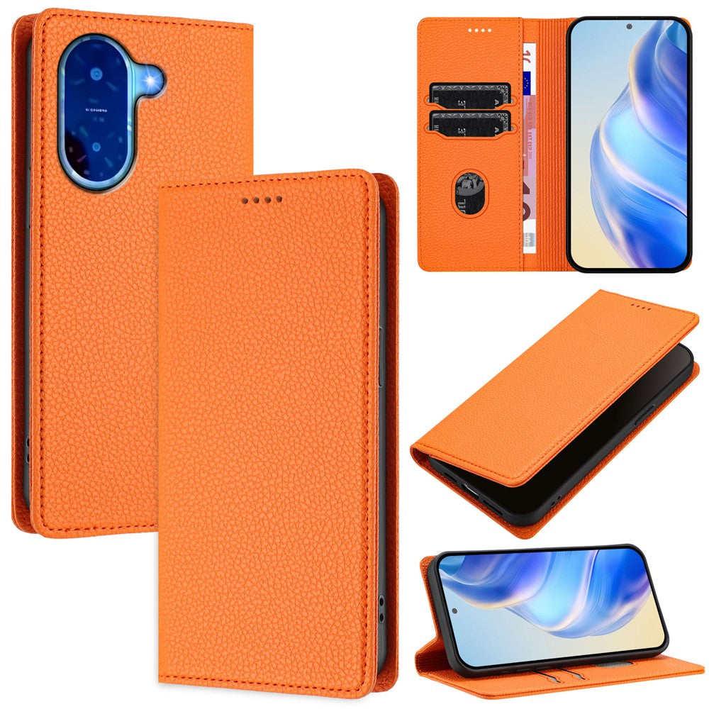 For Xiaomi Redmi A5 NFC (EU) (173.45mm) Wallet Case RFID Blocking Litchi Texture Leather Mobile Cover