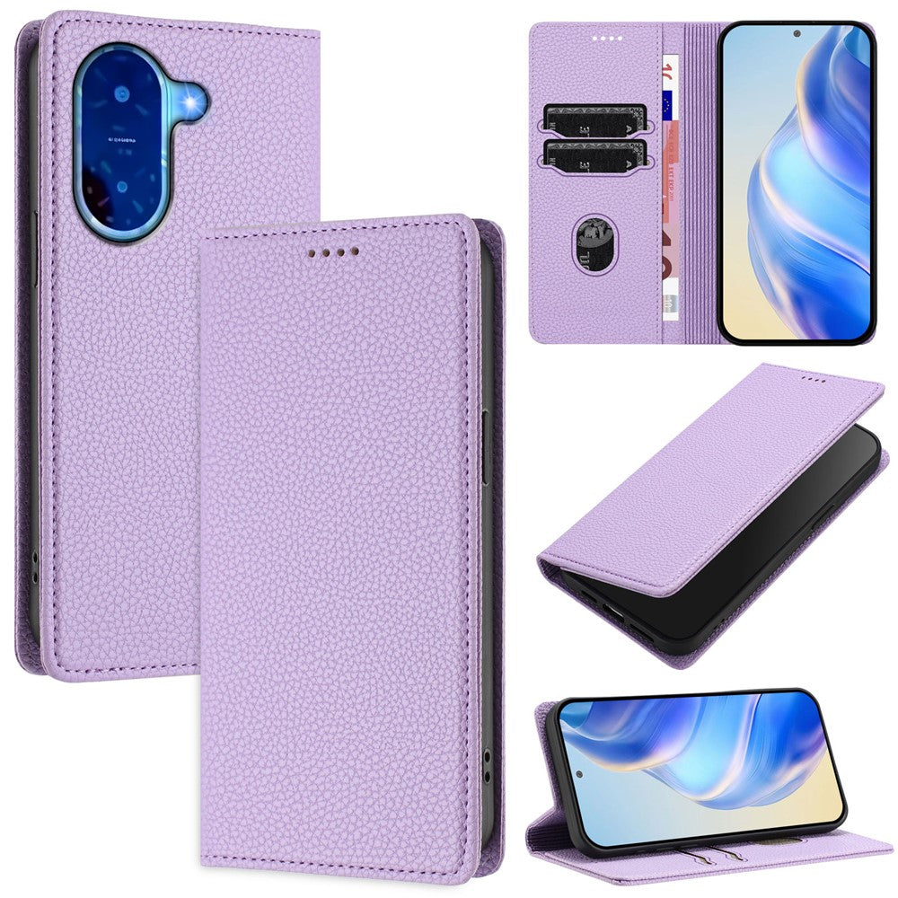 For Xiaomi Redmi A5 NFC (EU) (173.45mm) Wallet Case RFID Blocking Litchi Texture Leather Mobile Cover