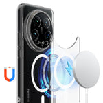 For Xiaomi 14 Ultra Clear Phone Magnetic Case TPU+Acrylic Back Cover