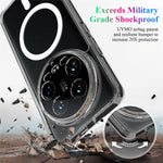 For Xiaomi 14 Ultra Clear Phone Magnetic Case TPU+Acrylic Back Cover