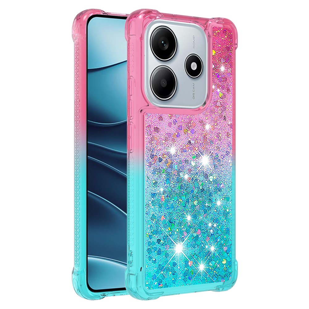 For Xiaomi Redmi Note 14 4G (164.84mm) TPU Case Gradient Quicksand Phone Back Cover