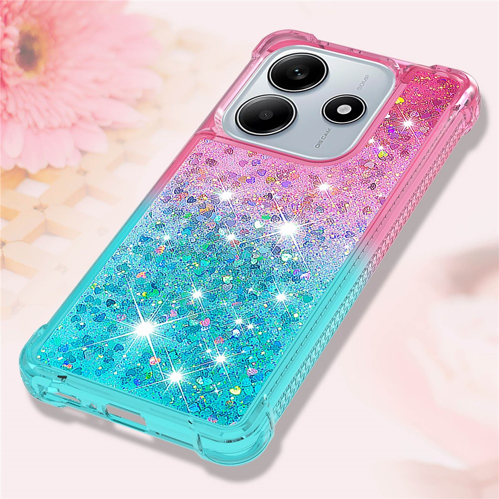 For Xiaomi Redmi Note 14 4G (163.25mm) TPU Case Gradient Quicksand Phone Back Cover