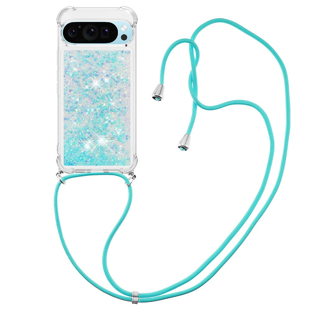 Til Google Pixel 10 Pro / Google Pixel 10 TPU-cover Quicksand telefoncover med lanyard