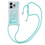 For Xiaomi Redmi Note 14 4G (164.84mm) TPU Case Quicksand Phone Cover with Lanyard