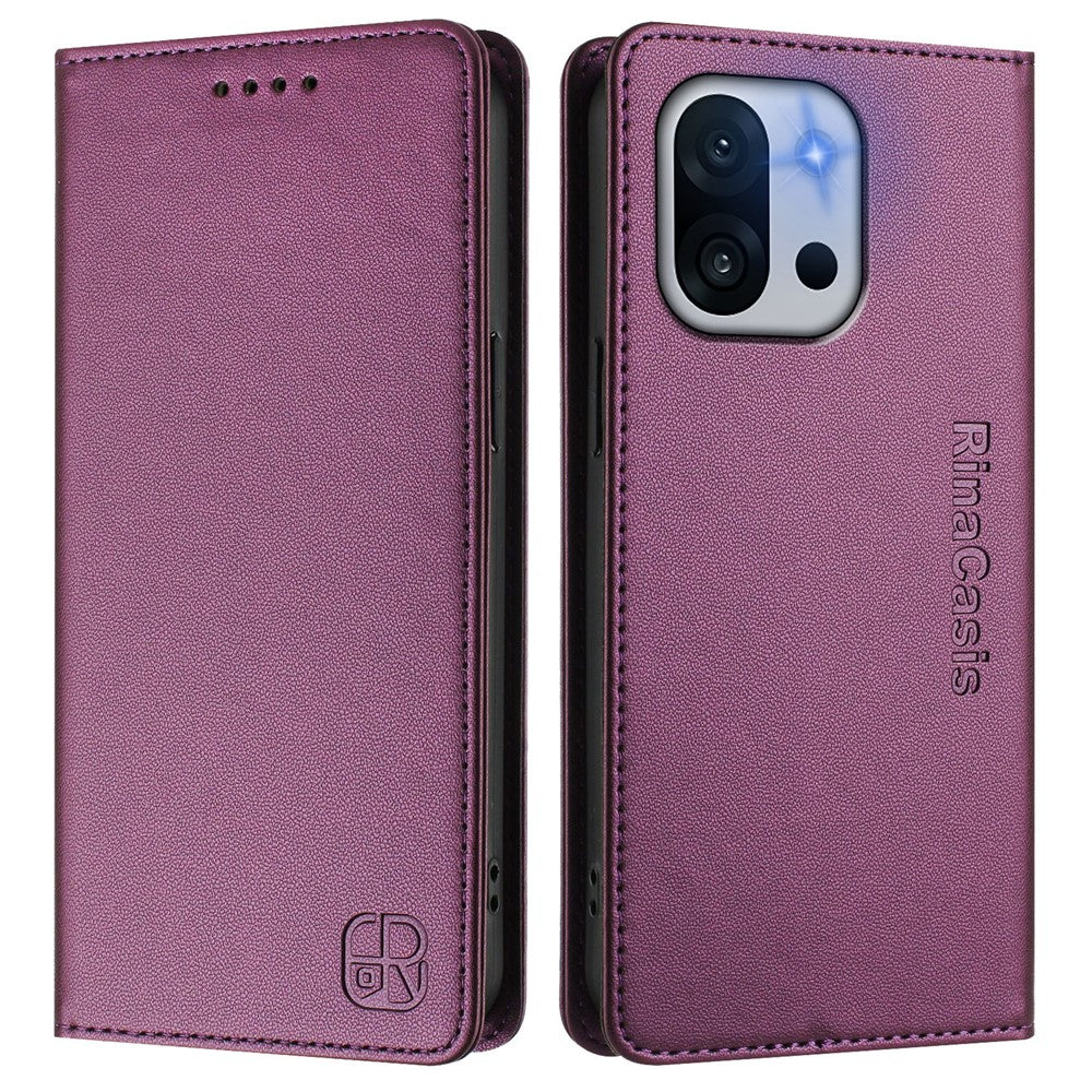 Läderfodral för OnePlus 13T 5G, RINACASIS RC01, mobilfodral med RFID-blockerande plånboksställ