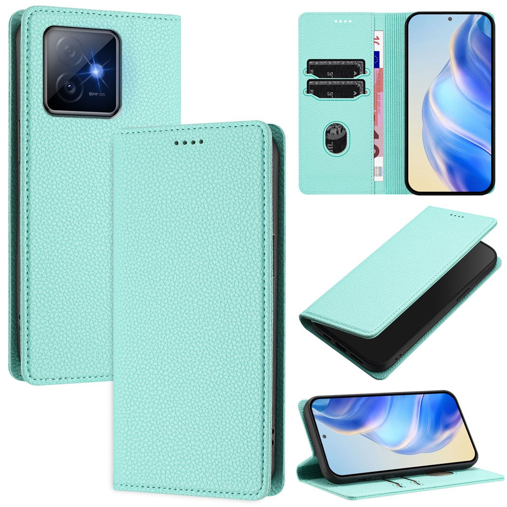 For Honor X60 GT 5G Wallet Case RFID Blocking Litchi Texture Leather Mobile Cover