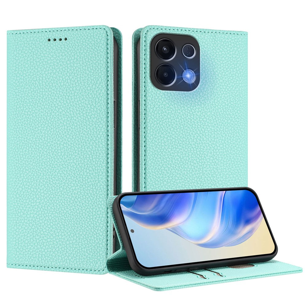 For Oppo K13 5G Wallet Case RFID Blocking Litchi Texture Leather Mobile Cover