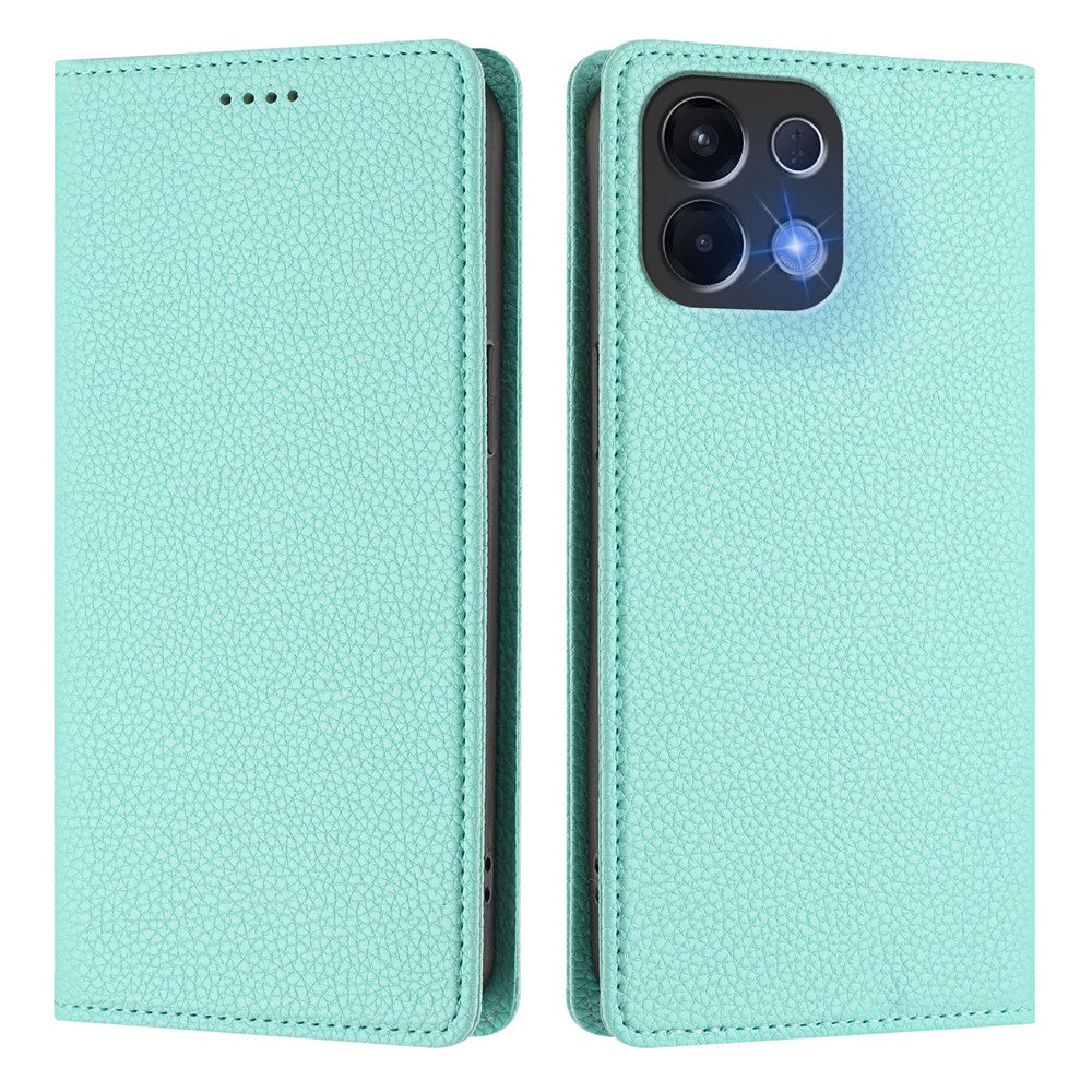 For Oppo K13 5G Wallet Case RFID Blocking Litchi Texture Leather Mobile Cover