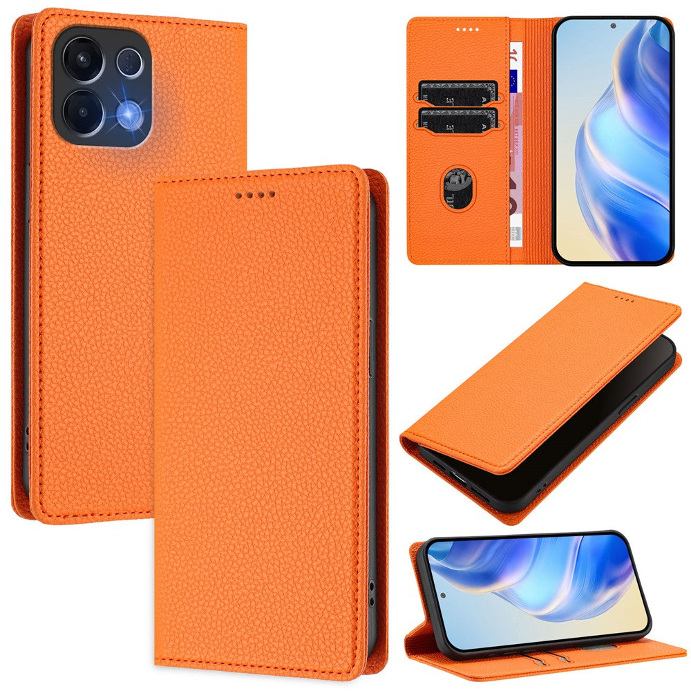 For Oppo K13 5G Wallet Case RFID Blocking Litchi Texture Leather Mobile Cover