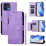 For Oppo K13 5G Case Zipper Pocket Multiple Card Slots Leather Phone Cover