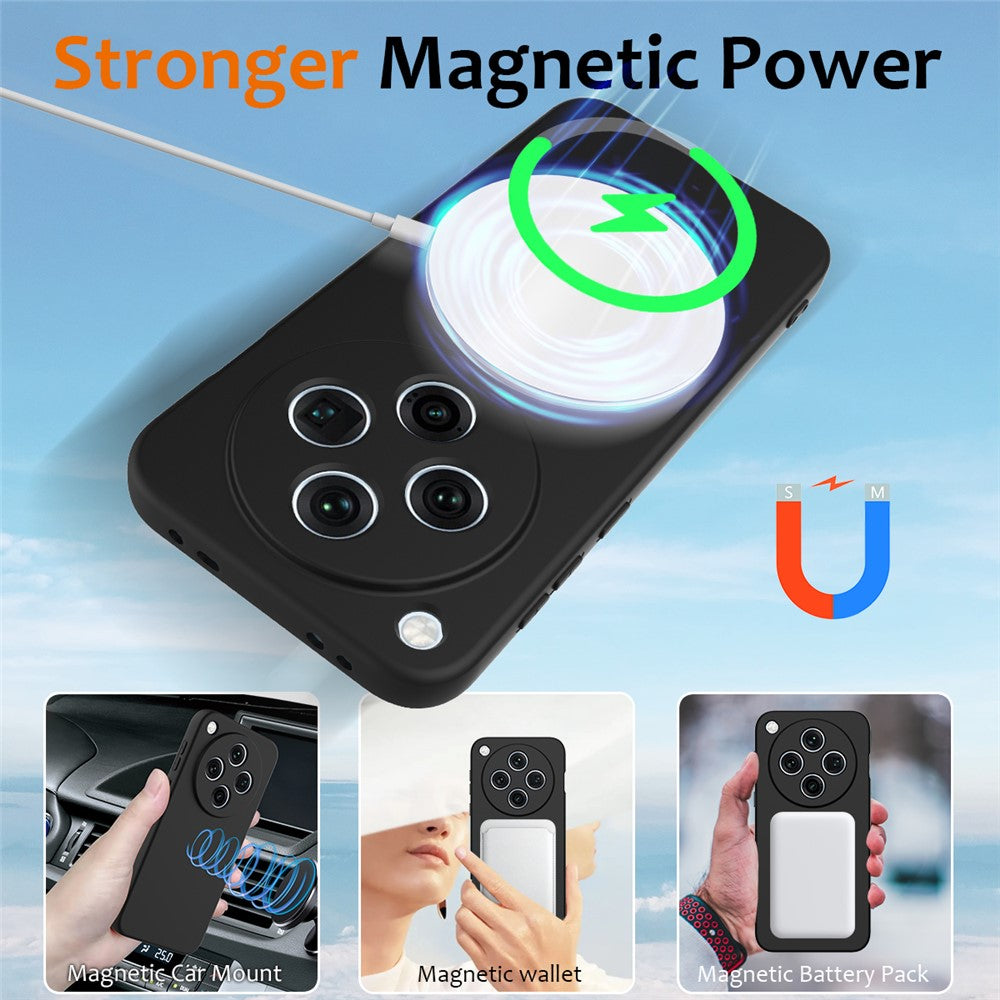 For Oppo Find X8 5G Magnetic Case Anti-Drop Liquid Silicone Phone Cover