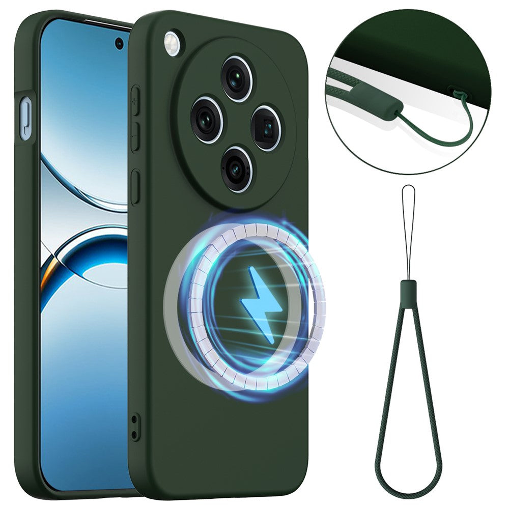 For Oppo Find X8 5G Magnetic Case Anti-Drop Liquid Silicone Phone Cover