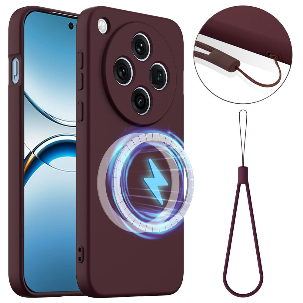 For Oppo Find X8 5G Magnetic Case Anti-Drop Liquid Silicone Phone Cover