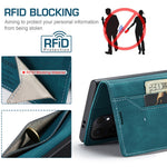 AUTSPACE For Samsung Galaxy S25 Ultra Wallet Case  A01 Leather Stand Cover with RFID Blocking Card Holder