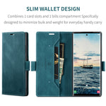 AUTSPACE For Samsung Galaxy S25 Ultra Wallet Case  A01 Leather Stand Cover with RFID Blocking Card Holder