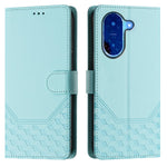 For Xiaomi Redmi A5 NFC (EU) (173.45mm) Case Imprinted Honeycomb RFID Blocking Leather Phone Cover with Strap