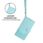 For Xiaomi Redmi A5 NFC (EU) (173.45mm) Case Imprinted Honeycomb RFID Blocking Leather Phone Cover with Strap