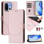 For OnePlus 13T 5G Case Imprinted Honeycomb RFID Blocking Leather Phone Cover with Strap