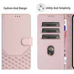 For OnePlus 13T 5G Case Imprinted Honeycomb RFID Blocking Leather Phone Cover with Strap