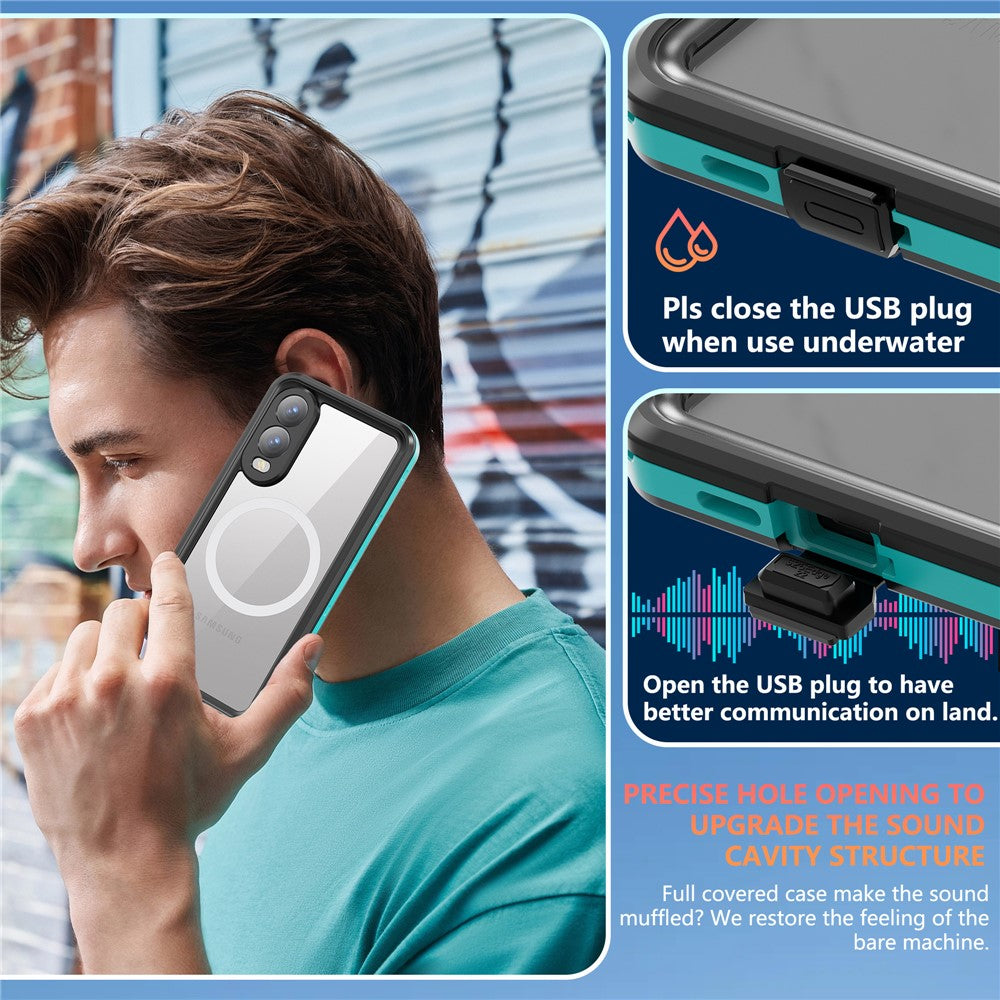 REDPEPPER A Series For Samsung Galaxy S25 Edge Case IP68 Waterproof Phone Cover Magnetic Case
