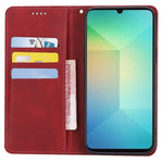 Samsung Galaxy A05 4G Plånboksfodral i kalvskinn med dold magnetisk stängning