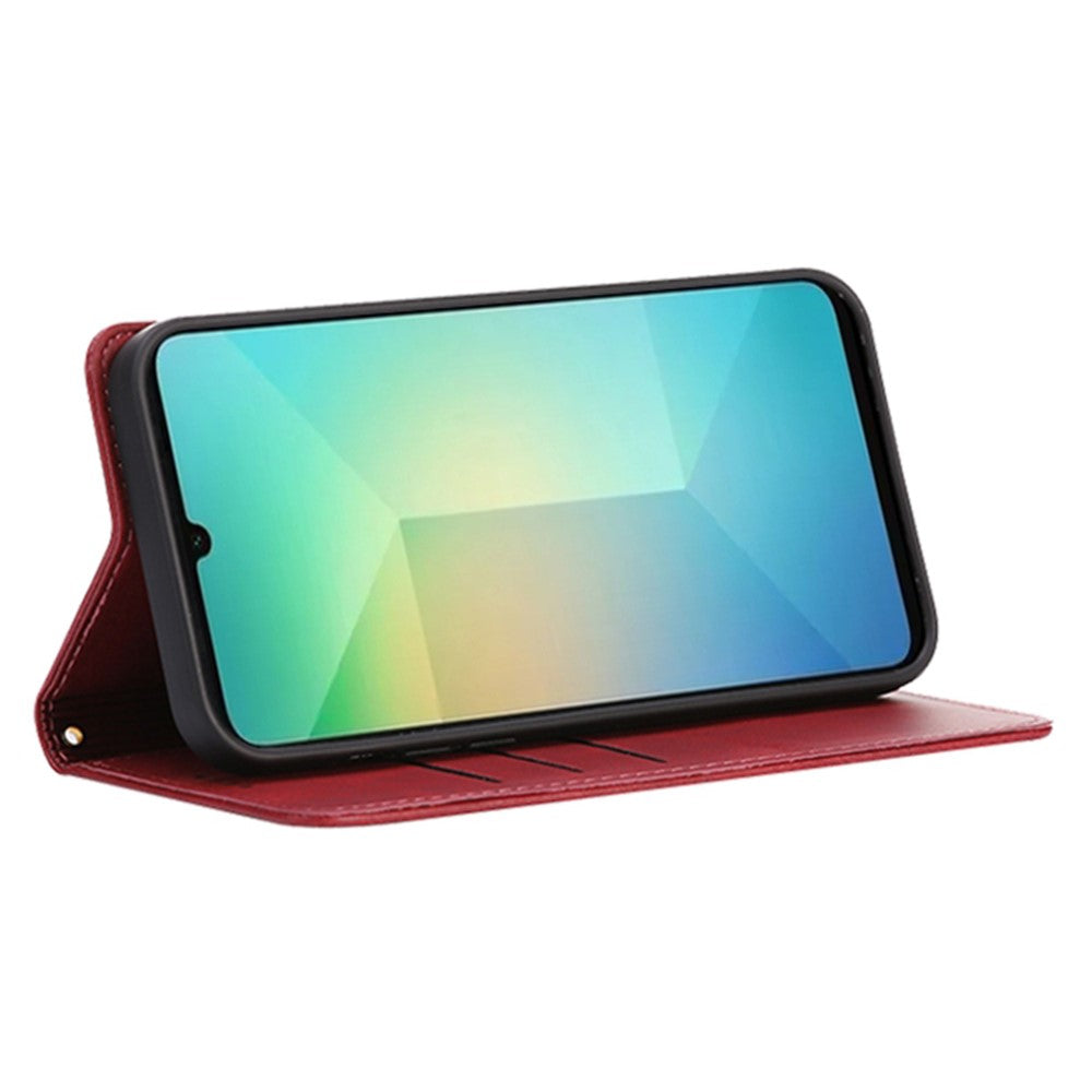 Samsung Galaxy A05 4G Plånboksfodral i kalvskinn med dold magnetisk stängning