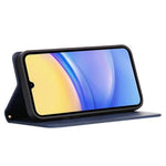 Til Samsung Galaxy A06s Etui Pung Kalvetekstur Læder Telefoncover med Skjult Magnetisk Lukning