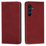 Til Samsung Galaxy A06s Etui Pung Kalvetekstur Læder Telefoncover med Skjult Magnetisk Lukning