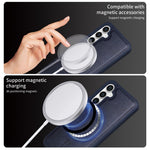 BETOPNICE Magnetiskt Läderskal För Samsung Galaxy S23 FE, Stativ Med Avtagbar Korthållare