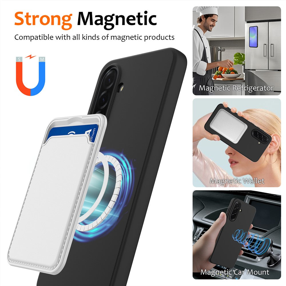 For Samsung Galaxy A36 5G / Galaxy A56 5G Magnetic Case Anti-Drop Liquid Silicone Phone Cover