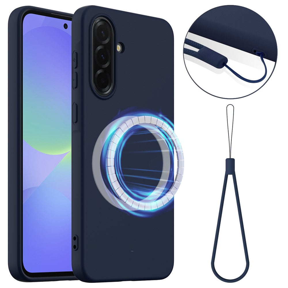 For Samsung Galaxy A36 5G / Galaxy A56 5G Magnetic Case Anti-Drop Liquid Silicone Phone Cover