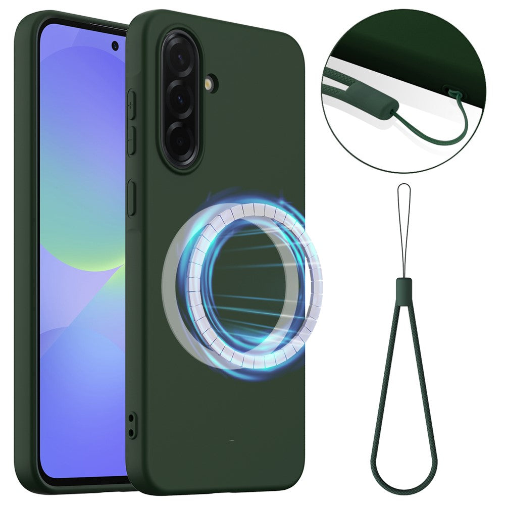 For Samsung Galaxy A36 5G / Galaxy A56 5G Magnetic Case Anti-Drop Liquid Silicone Phone Cover