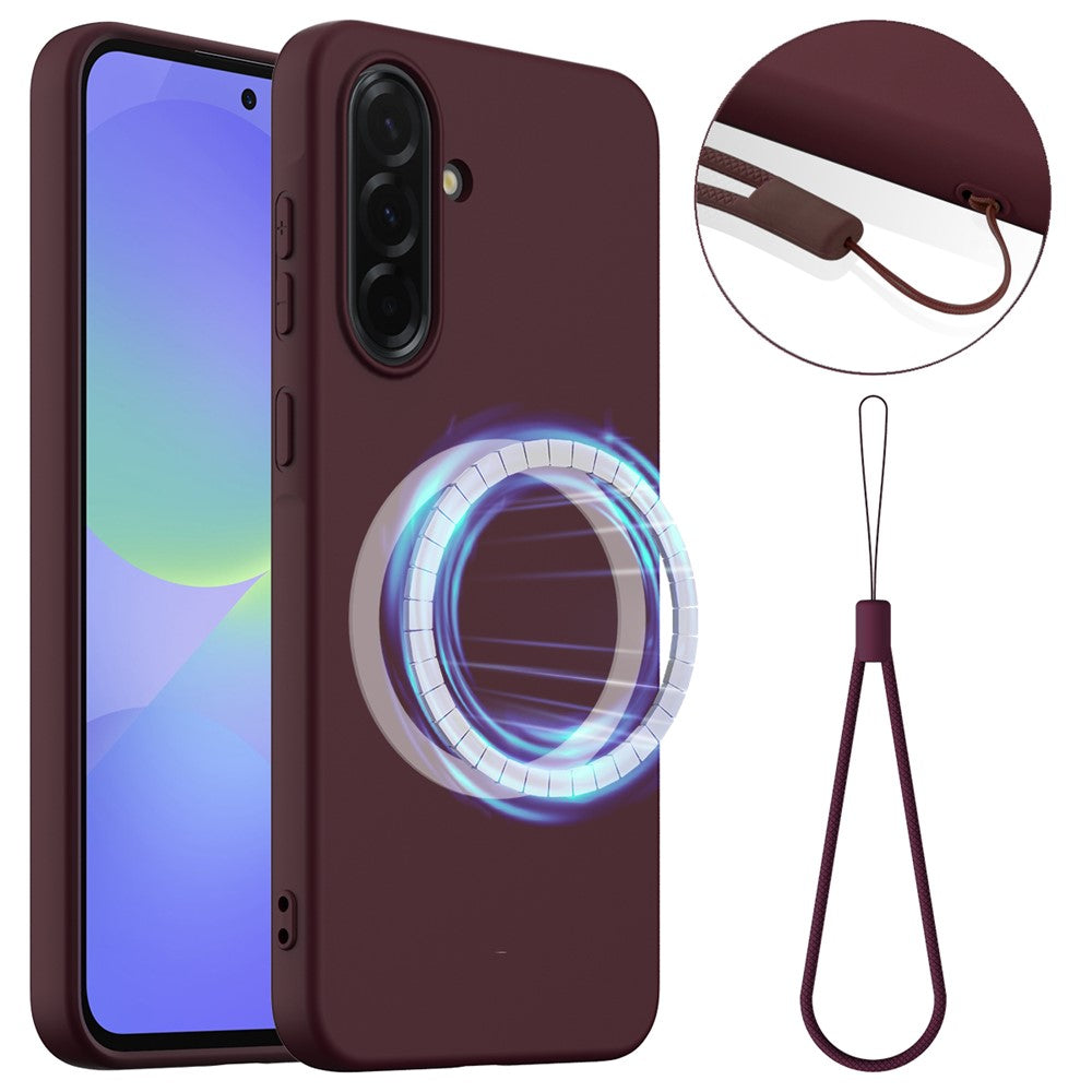 For Samsung Galaxy A36 5G / Galaxy A56 5G Magnetic Case Anti-Drop Liquid Silicone Phone Cover
