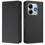 For Xiaomi Poco M7 Pro 5G Leather Case RINACASIS RC01 Phone Cover with RFID Blocking Wallet Stand
