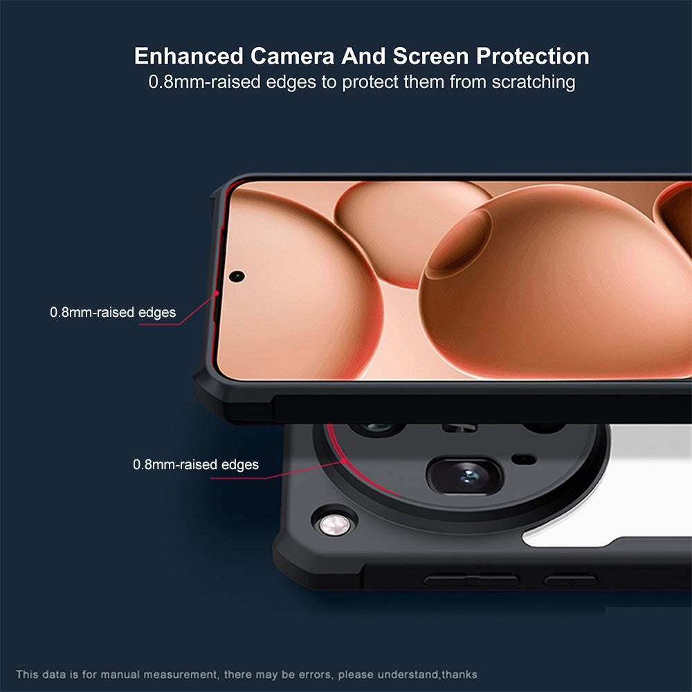 XUNDD cover til Oppo Find X8 Ultra 5G, stødsikkert TPU + akryl, gennemsigtigt bagcover til mobil