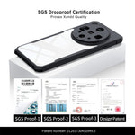 XUNDD cover til Oppo Find X8 Ultra 5G, stødsikkert TPU + akryl, gennemsigtigt bagcover til mobil