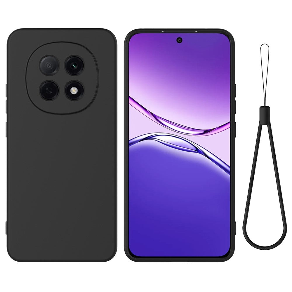 For Oppo F29 Pro 5G Liquid Silicone Case Phone Back Cover with Hand Strap