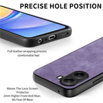 Xiaomi Poco X7 Pro 5G / Xiaomi Redmi Turbo 4 5G-skal, stötsäkert, smalt retro-läder, baksida