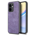 Oppo Reno13 F 5G (Reno 13 FS 5G) / 4G-skal, stötsäkert, smalt retro-läder, bakstycke