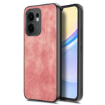 Oppo Reno13 F 5G (Reno 13 FS 5G) / 4G-skal, stötsäkert, smalt retro-läder, bakstycke